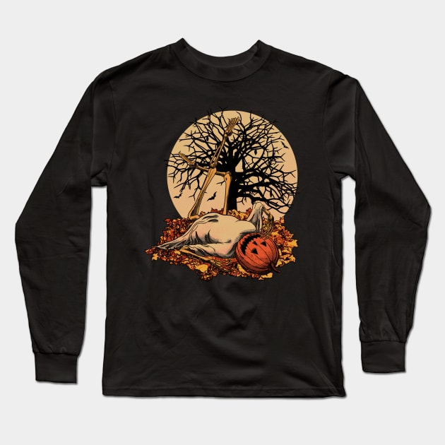 Spooky Pin-Up Long Sleeve T-Shirt by The Spooky King